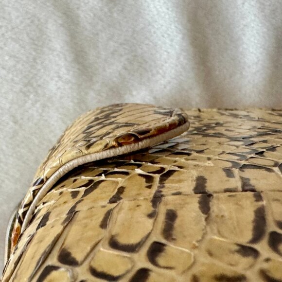 Gorgeous Vintage Le Ann Python Purse - Picture 10 of 11